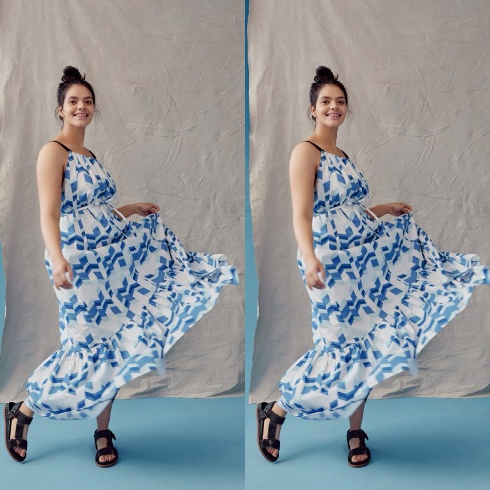 Peter Som for Anthropologie Larissa Tiered Maxi
